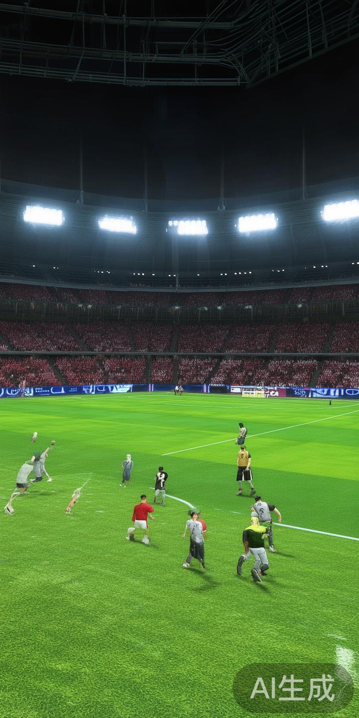 在IM电竞足球比赛中，比赛场地通常设定为模拟的足球